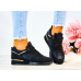 Eleganckie Czarne Buty Sportowe Damskie Sneakersy Empire