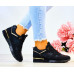 Eleganckie Czarne Buty Sportowe Damskie Sneakersy Empire