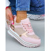 Buty Sportowe Na Platformie Sneakersy Prinss Pink