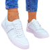 Białe Buty Sportowe Trampki Ze Skóry Filss