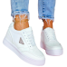 Białe Sneakersy Buty Sportowe Na Platformie Venus