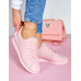 Lekkie Buty Sportowe Klasyczne Sneakersy Soft Pink