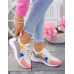 Białe Sneakersy Buty Sportowe Damskie Pink Peach