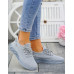 Szare Lekkie Buty Sportowe Fashion Fittness